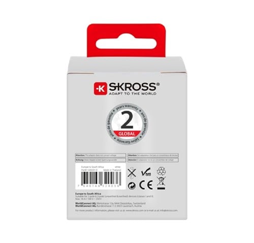 Skross Travel Adapter - World to South Africa