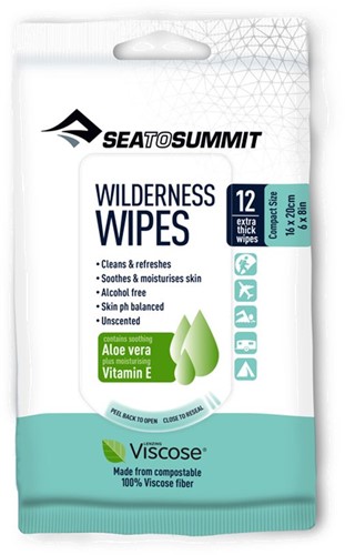 Sea To Summit Wilderness Wipes - Compact - 12 Pack