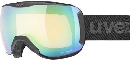 Uvex Downhill 2100 V - Black Mat/Mirror Green Variomatic Clear