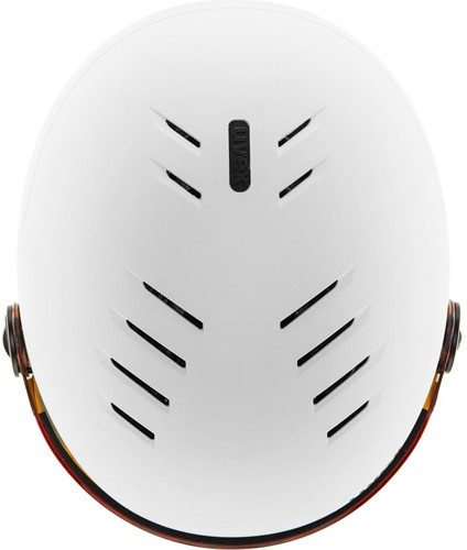 スキー uvex rocket jr. visor white-black mat Uvex Rocket Jr. Visor - White/Black Mat - 54-58 cm Twinseasons AT