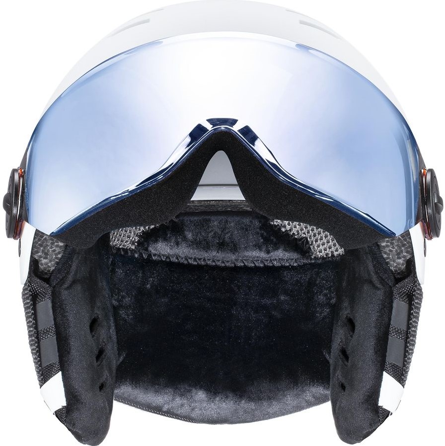 スキー uvex rocket jr. visor white-black mat Uvex Rocket Jr. Visor - White/Black Mat - 54-58 cm Twinseasons AT