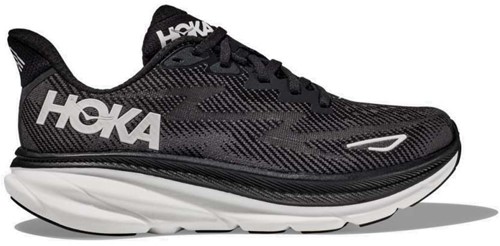 Hoka M Clifton 9 - Black/White - 46 2/3 (US 12)