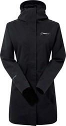 Berghaus Omeara Long Jacket - Schwarz - Hardshelljacke Damen