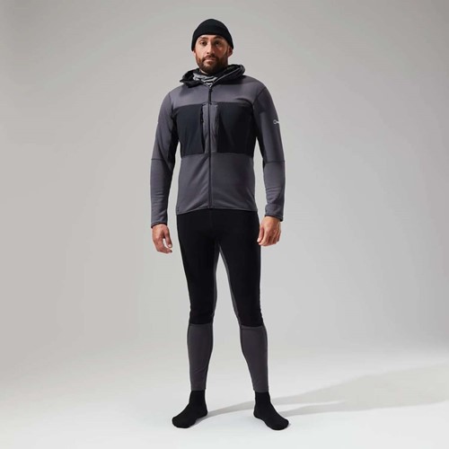 Berghaus M's MTN Guide MW Hoody - Grey Pinstripe/Jet Black