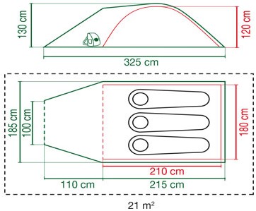 Coleman Darwin 3 Plus - Green