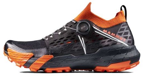 Mammut Aenergy TR BOA Mid GTX M Black Dark Tangerine 46 UK 11 Twinseasons AT