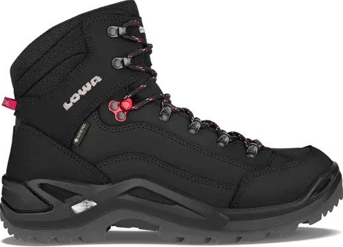 Lowa Renegade GTX Mid Black Ruby Red 44 1 2 UK 10 Twinseasons AT