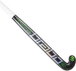 Brabo Traditional Carbon 60 Low Bow - Black/Neon Green - Senior Hockeyschläger