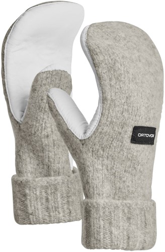Ortovox Classic Wool Mitten Leather - Grey Blend - S