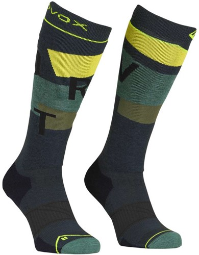 Ortovox Freeride Long Socks Cozy M - Black Steel - 39-41