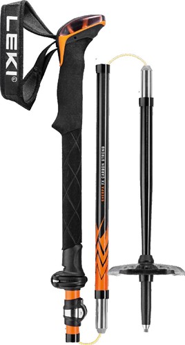 Leki Sherpa FX Carbon Strong - Orange/Denim Blue