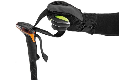 Leki Sherpa FX Carbon Strong - Orange/Denim Blue