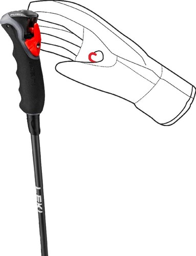 Leki Carbon 12 3D - Black/Dark Anthracite/Neon Yellow