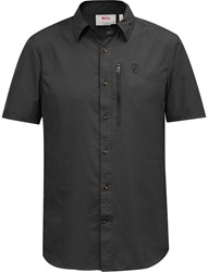 Fjällräven Abisko Hike Shirt Short Sleeve - Dunkelgrau - Herrenshirt