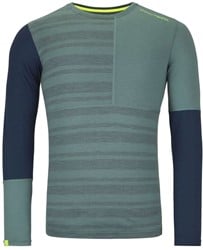 Ortovox 185 Rock'N'Wool Long Sleeve - Arctic Grey - Merinounterwäsche Herren