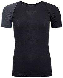 Ortovox 120 Comp Light Short Sleeve - Black Raven - Merinounterwäsche Damen