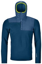 Ortovox Fleece Plus Anorak - Petrol Blue - Men's Hoody