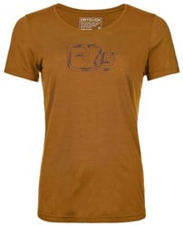 Ortovox 120 Cool Tec Leaf Logo - Sly Fox - T-Shirt Damen