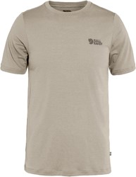 Fjällräven Abisko Wool Logo Short Sleeve - Light Fossil - Men's T-Shirt