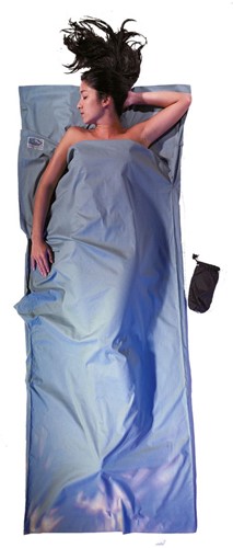 Cocoon Travelsheet - 100% Cotton - Cactus Blue