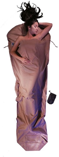 Cocoon Mummy Liner - 100% Egyptian Cotton - Khaki