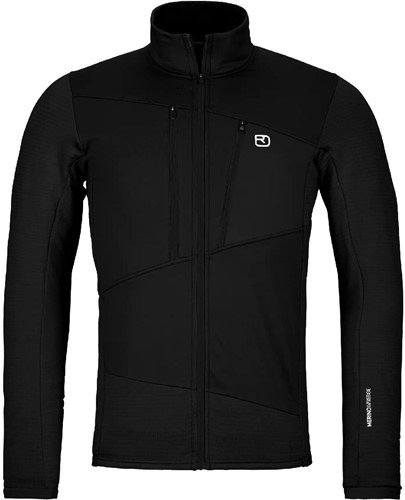Ortovox Fleece Grid Jacket M - Black Raven - XL