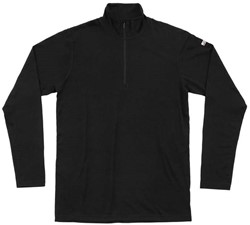 Devold Breeze Plus Merino 200 Zip Neck - Schwarz - Thermoshirt Herren