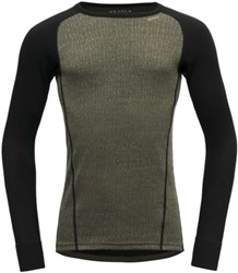 Devold Duo Active Merino 205 Shirt - Lichen/Caviar - Thermounterwäsche Herren