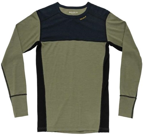 Devold Lauparen Merino 190 Shirt M - Ink/Lichen/Black - M