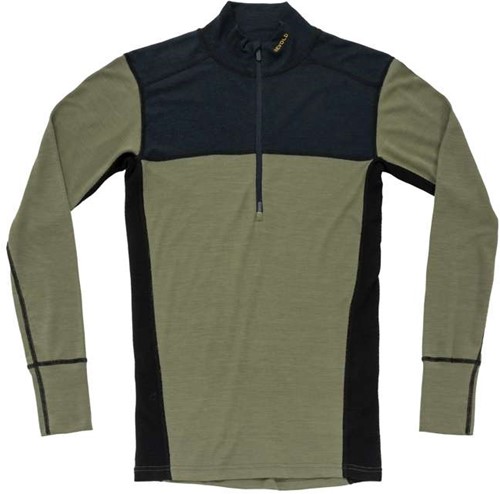 Devold Lauparen Merino 190 Zip Neck M - Ink/Lichen/Black - M