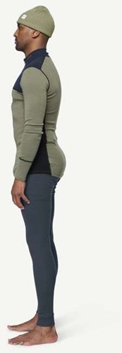 Devold Lauparen Merino 190 Zip Neck M - Ink/Lichen/Black