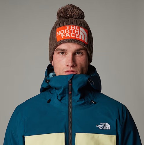 The North Face Heritage Ski Tuke - Smokey Brown/TNF Orange