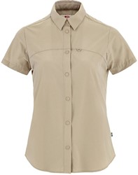 Fjällräven High Coast Lite Shirt Short Sleeve - Fossil - Shortsleeve Damen