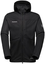Mammut Ultimate VIII SO Hooded Jacket - Black - Men's Softshell Jacket