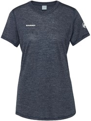 Mammut Tree Wool FL T-Shirt - Marine Melange - T-Shirt Damen