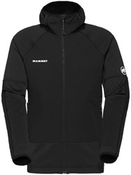 Mammut Massone ML Hooded Jacket - Black - Men's Soft Shell Jacket