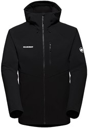 Mammut Ultimate Comfort SO Hooded Jacket - Black - Men's Softshell Jacket