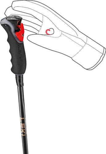 Leki Artena Airfoil 3D  - Black/Dark Anthracite/Rose Gold