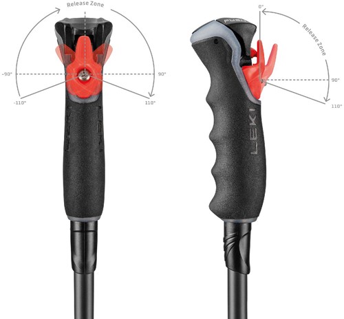Leki Artena Airfoil 3D  - Black/Dark Anthracite/Rose Gold