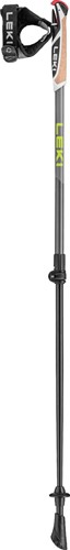 Leki Spin Shark SL - Silver Gray/Dark Anthracite/Lime - 100-130 cm