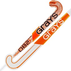 Grays 2i Dynabow Indoor - Fluo White/Orange/Black - Senior Hockeyschläger