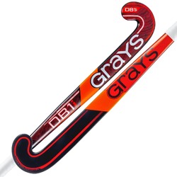 Grays 1i Dynabow Indoor - Schwarz/Rot/Weiss - Senior Hockeyschläger
