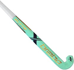 Brabo Elite X 50 Limited LowBow - Celeste/Gold - Senior Hockeyschläger