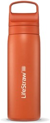 LifeStraw Go Series Insulated Stainless Steel Water Filter Bottle - 500 ml - Kyoto Orange