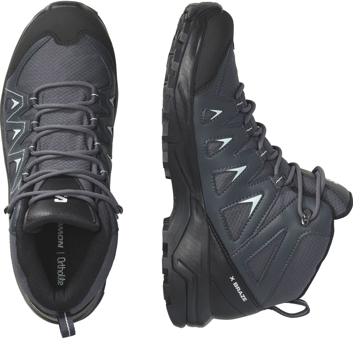 Salomon X Braze Mid GTX W - Ebony/India Ink/Bleached Aqua