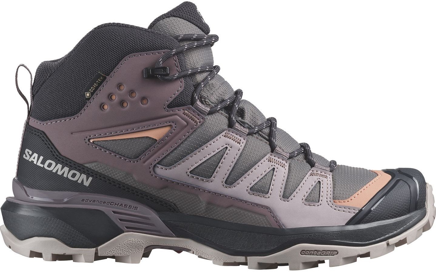 Salomon X Ultra 360 Mid GTX W Plum Kitten/Phantom/Cork 42 (UK