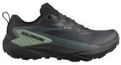 Salomon Genesis GTX - Black/Avage Green/Urban Chic - Men's Trail Running Shoes