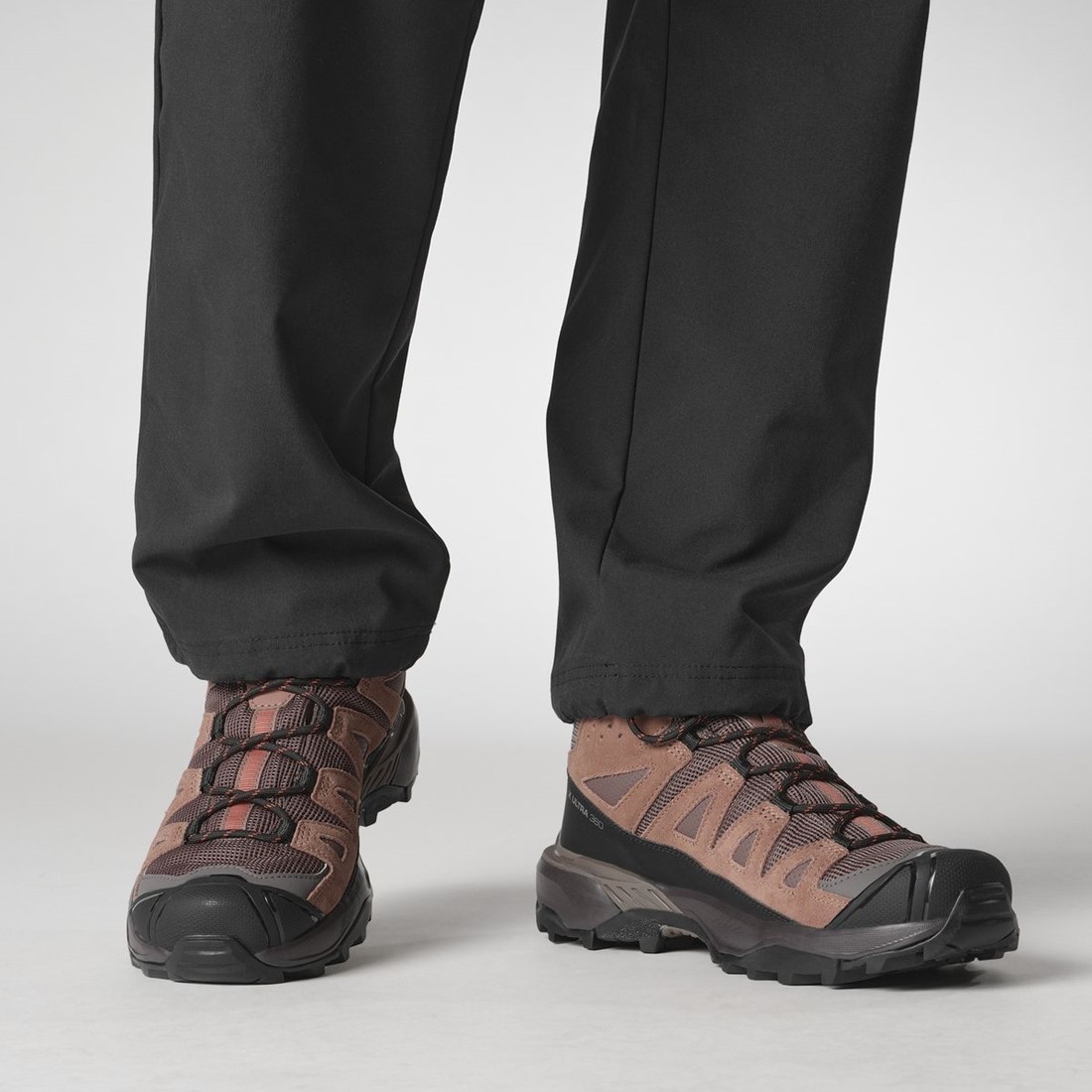 Salomon X Ultra 360 Leather Mid GTX W Peppercorn/Cognac/Hot