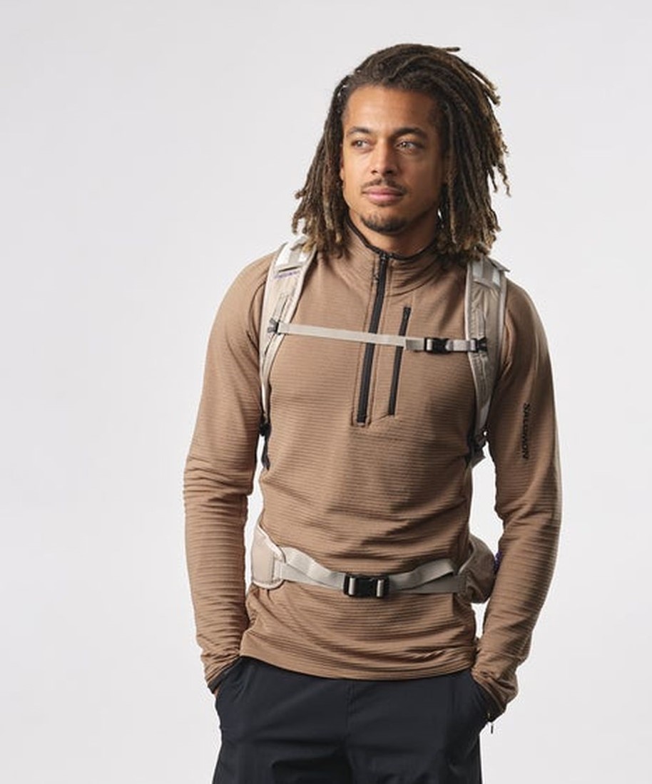 バッグ・カバンその他 Salomon Trailblazer belt vintage khaki glacier grey LC218390 Salomon Trailblazer 30 - Vintage Khaki/Glacier Gray