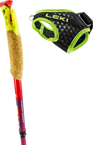 Leki Ultratrail FX.One - Bright Red/Violet/Neon Yellow